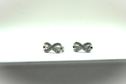 Huggie Earrings " infinity"